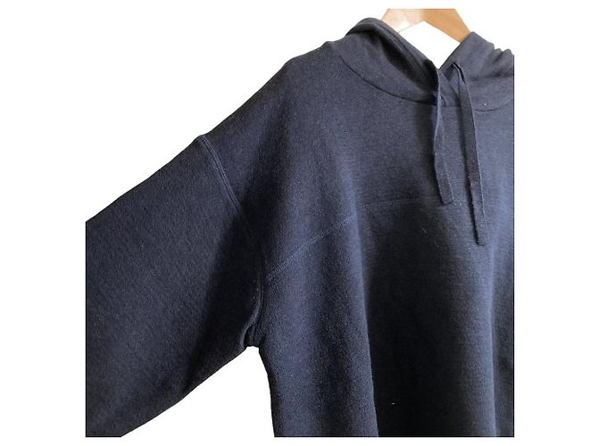 Autre Marque ATSURO TAYAMA Pullover de punto con capucha Azul - vue 3