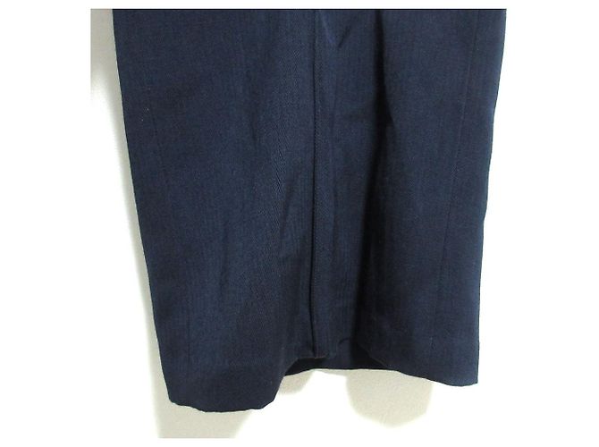 Autre Marque Aspesi Deformed Tuck Tapered Wide Pants Blu Blu navy - vista 6