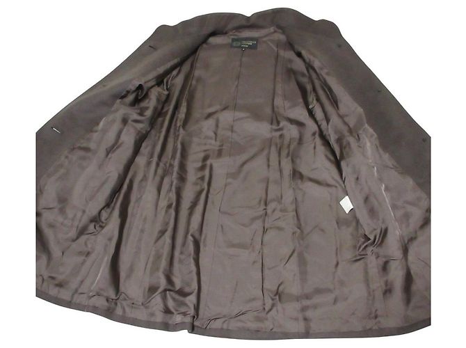 Autre Marque Abrigo largo HARDY AMIES 100% Cashmere Castaño - vista 6