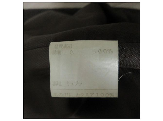 Autre Marque Abrigo largo HARDY AMIES 100% Cashmere Castaño - vista 8