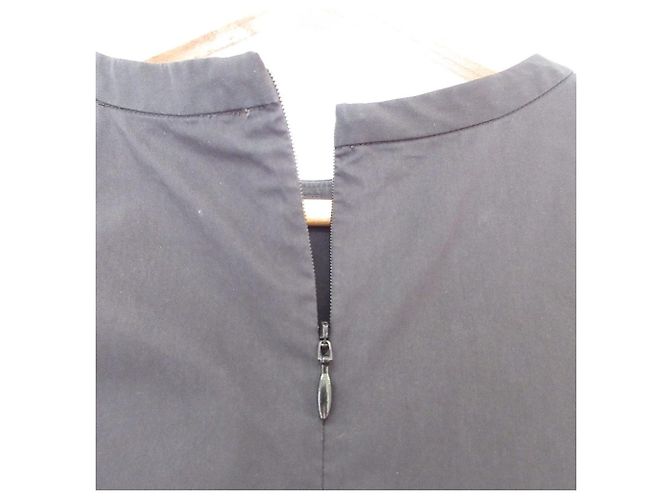 Autre Marque yori Langarmbluse mit Schleife, Peplum und seitlicher Raffung Schwarz - Ansicht 4