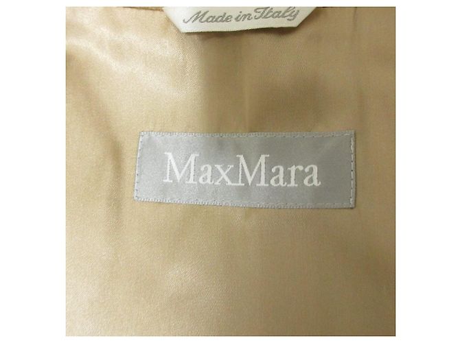 Abrigo largo de lana Max Mara Beige Camello - vista 3