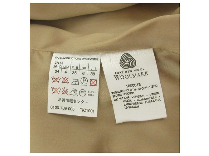 Abrigo largo de lana Max Mara Beige Camello - vista 7