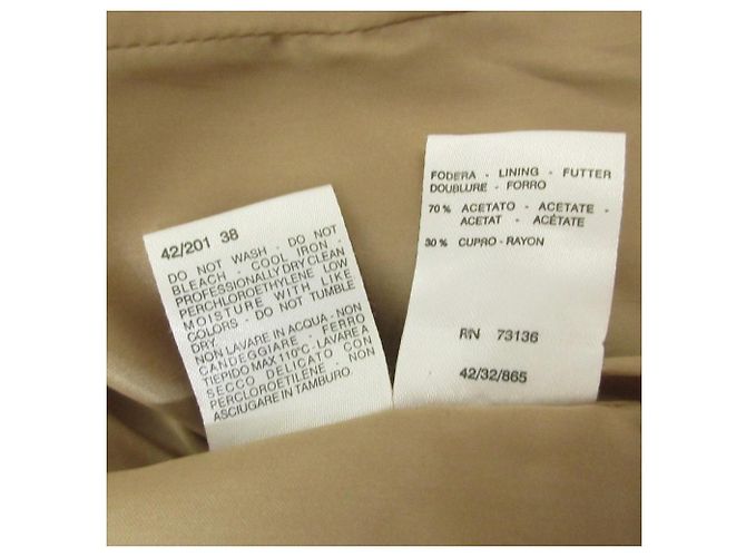Abrigo largo de lana Max Mara Beige Camello - vista 8