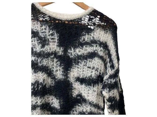 Stella Mc Cartney Stella McCartney Strickpullover mit offener Struktur Schwarz - Ansicht 2