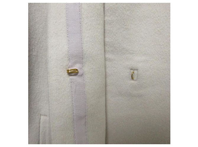 Autre Marque United Arrows Green Label Relaxing Abrigo sin cuello de mezcla de angora Beige - vista 5