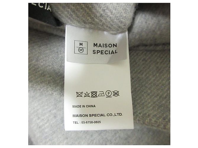 Autre Marque Maison Special PECOLAMB SUPER110's Abrigo largo sin cuello Castaño - vista 10
