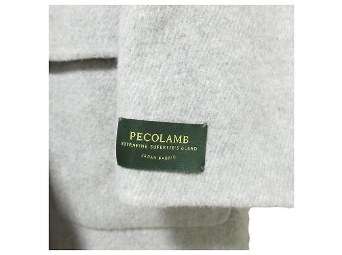 Autre Marque Maison Special PECOLAMB SUPER110's Abrigo largo sin cuello Castaño - vista 6
