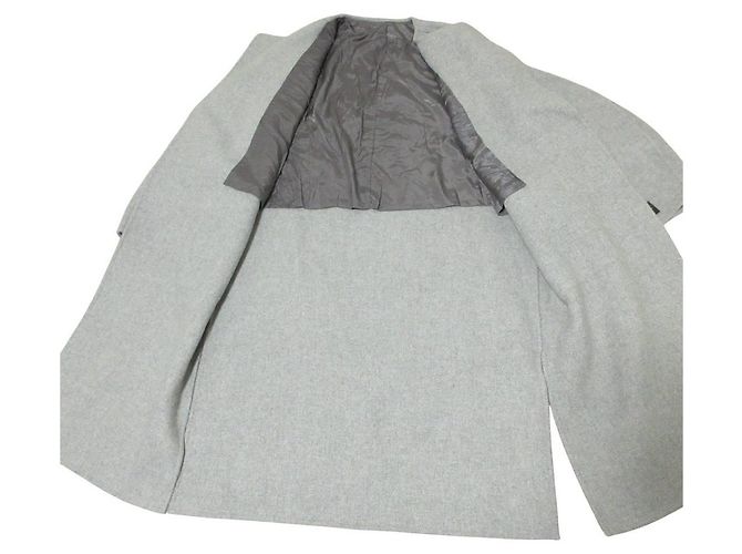 Autre Marque Maison Special PECOLAMB SUPER110's Abrigo largo sin cuello Castaño - vista 8