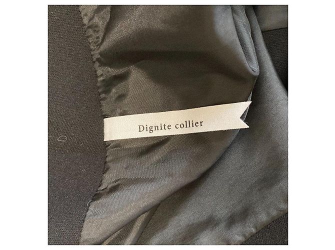 Autre Marque Dignite collier No Collar Double Long Gilet Negro - vista 4