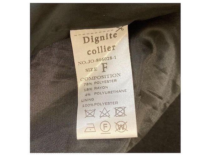Autre Marque Dignite collier No Collar Double Long Gilet Negro - vista 5