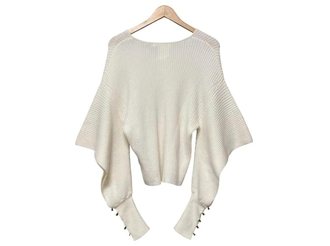 Autre Marque Estella.K Rippstrick-Pullover Roh - Ansicht 3