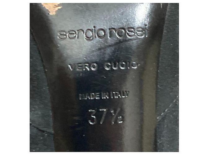 Autre Marque Stivali alti in camoscio Sergio Rossi Nero - vista 8