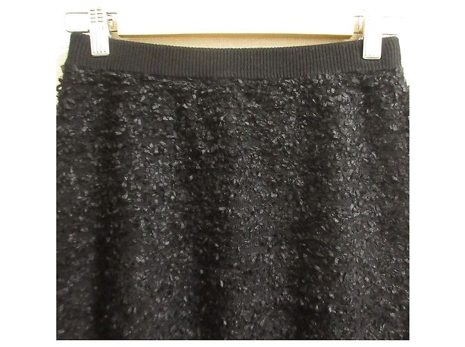 Autre Marque Falda de punto tweed GRACE CONTINENTAL Negro - vista 4