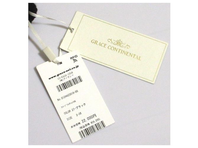 Autre Marque Falda de punto tweed GRACE CONTINENTAL Negro - vista 6