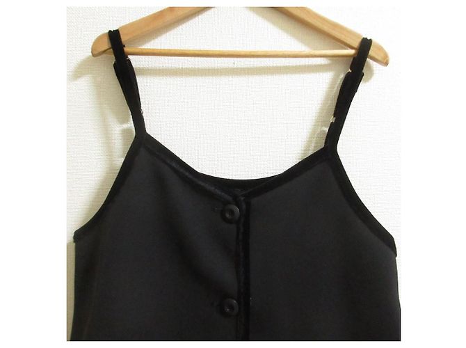 Autre Marque TREFLE+1 TRF23A6000 Samt-Camisole Bustier Schwarz - Ansicht 4