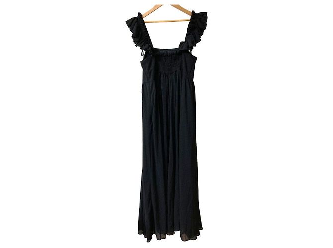 Autre Marque Vestido Diagram Dot Jacquard Negro - vista 2