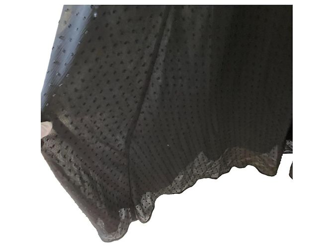 Autre Marque Vestido Diagram Dot Jacquard Negro - vista 5