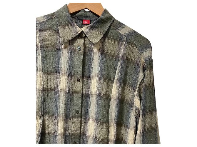 Autre Marque DOUBLE STANDARD CLOTHING Camicia in lana e viscosa Marrone - vista 2