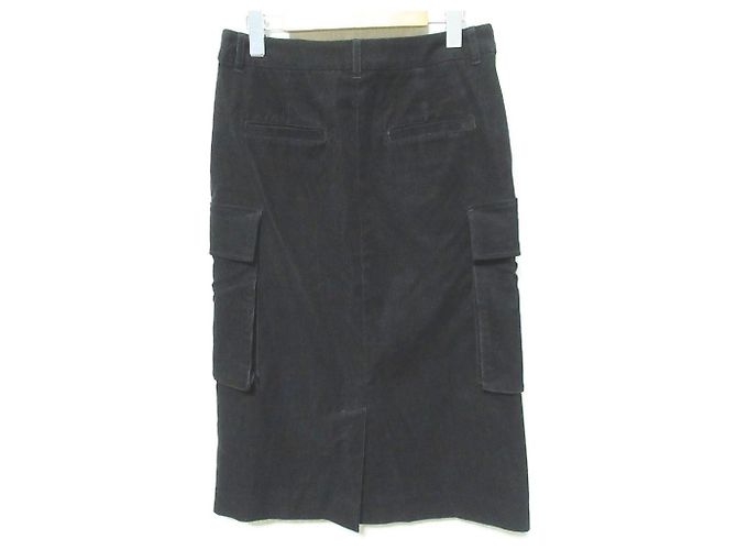 Autre Marque Falda de pana Blanc Vert Negro - vista 2