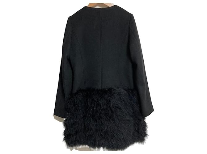 Autre Marque Abrigo sin cuello Ninamew Negro - vista 2