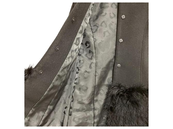 Autre Marque Abrigo sin cuello Ninamew Negro - vista 4