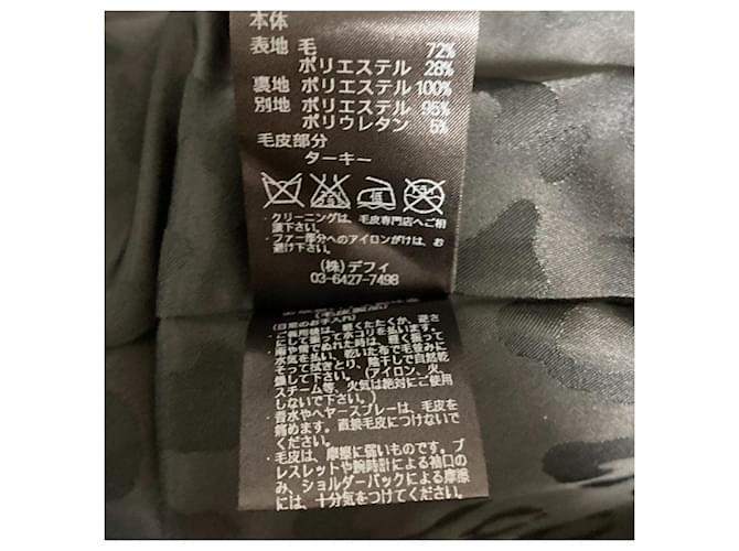 Autre Marque Abrigo sin cuello Ninamew Negro - vista 7