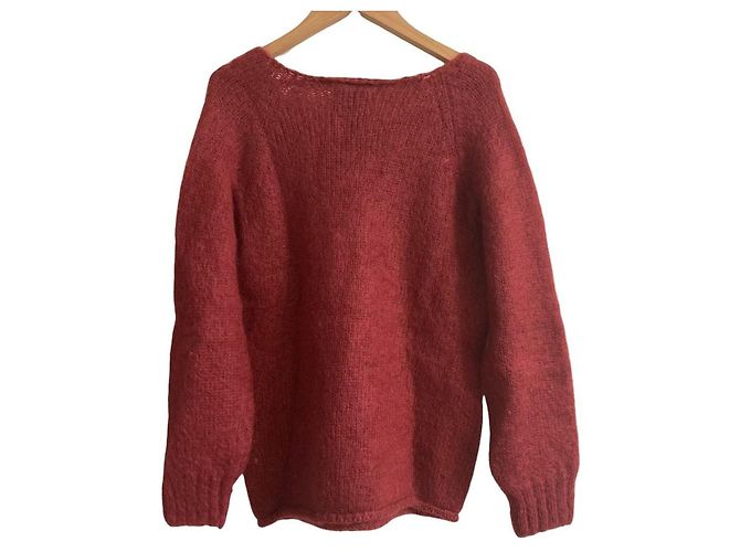 Autre Marque ISLAND TIDES Mohair-Strickpullover Rot - Ansicht 2
