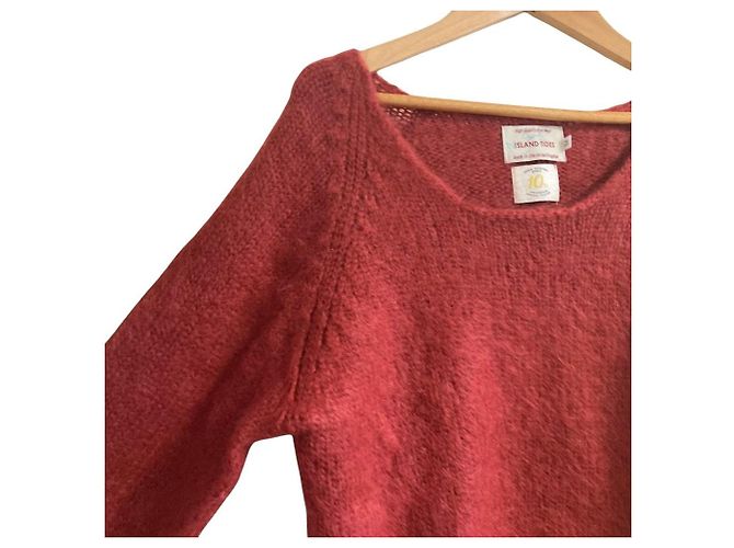 Autre Marque ISLAND TIDES Mohair-Strickpullover Rot - Ansicht 4