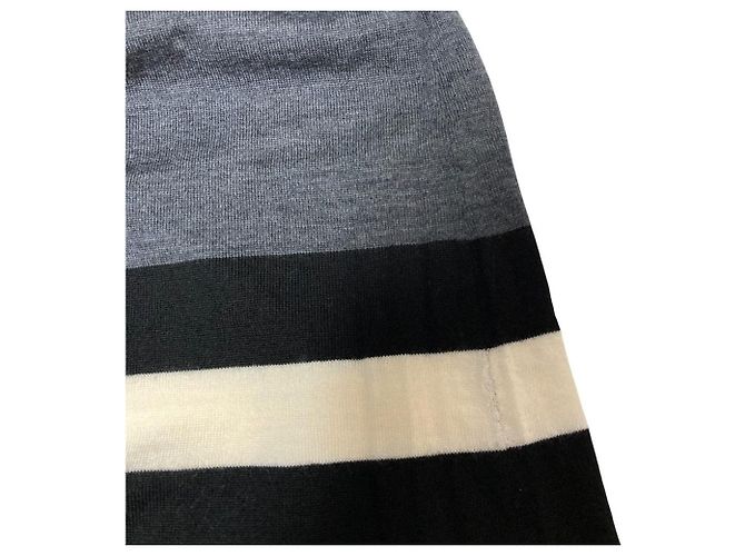 Autre Marque Paule Ka Strickkleid Braun Schwarz Weiß - Ansicht 3