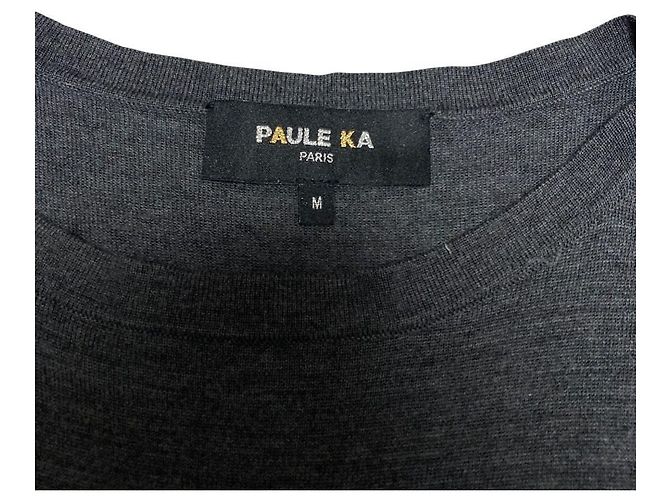 Autre Marque Paule Ka Strickkleid Braun Schwarz Weiß - Ansicht 5