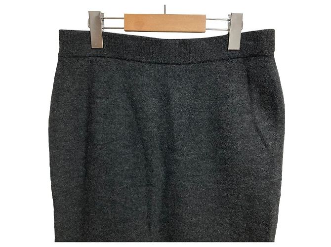 Autre Marque Falda de lana merino JOURNAL STANDARD LUXE Castaño Gris antracita - vista 3