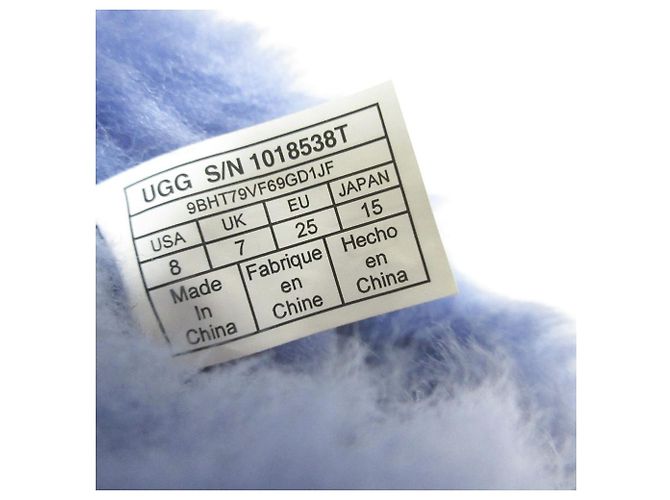 Autre Marque UGG Bailey Button Star Lammfellstiefel für Kinder Blau Marineblau - Ansicht 7