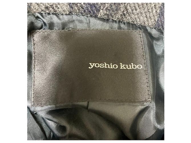 Autre Marque Abrigo de lana yoshio kubo Castaño Azul marino - vista 6