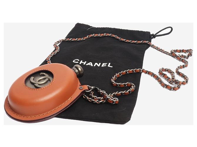 Chanel Flasca sporran marrón - vista 8