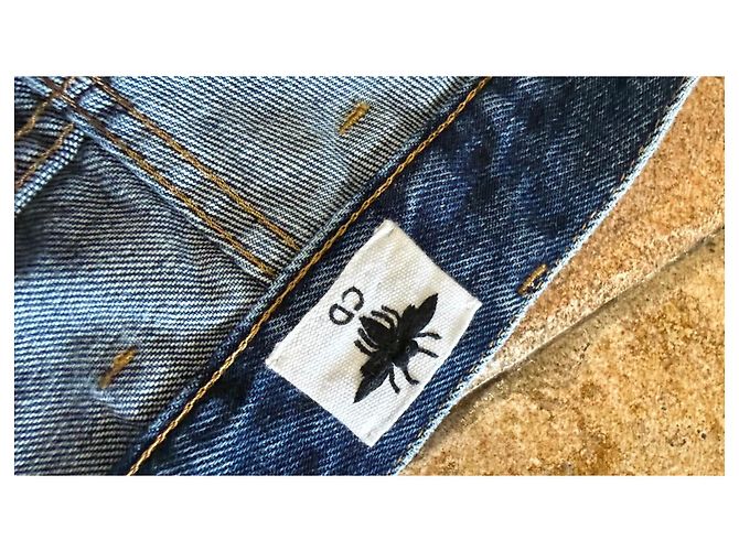 Jeans Monogram Christian Dior Blu - vista 10