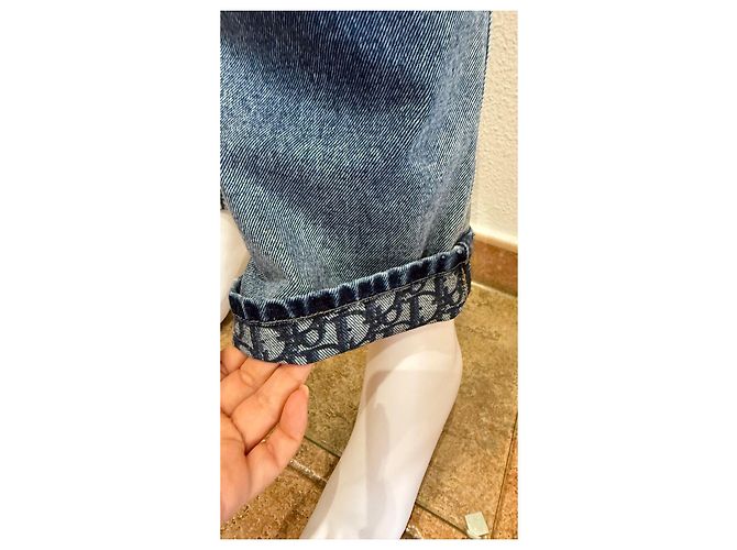 Jeans Monogram Christian Dior Blu - vista 3