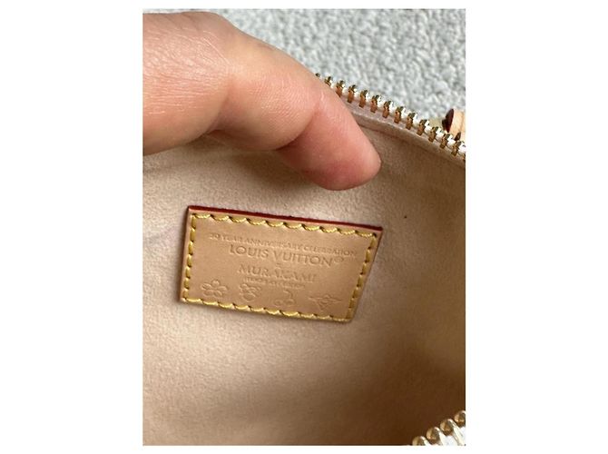 Borsa Louis Vuitton Nano Speedy X Takashi Murakami Nuova Bianco Multicolore - vista 7