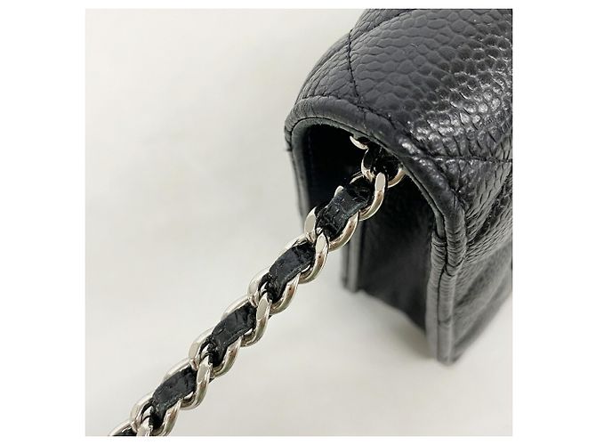 Cartera de hombro con cadena Chanel Matelassé Negro - vista 11