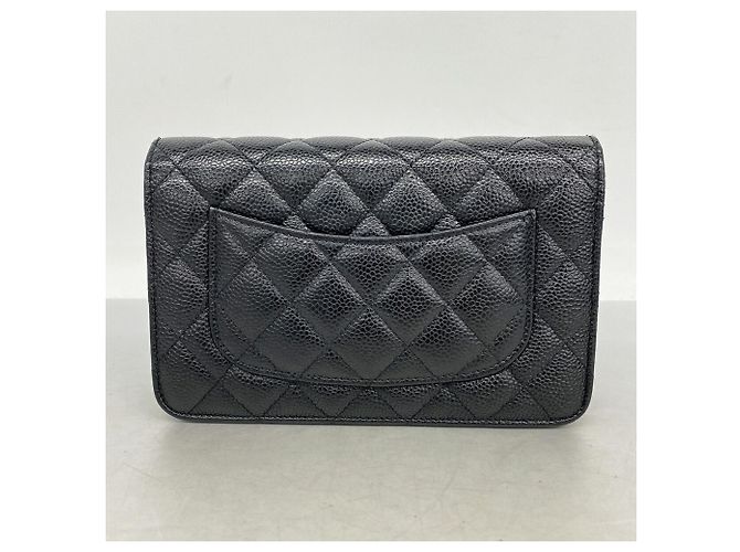 Cartera de hombro con cadena Chanel Matelassé Negro - vista 12