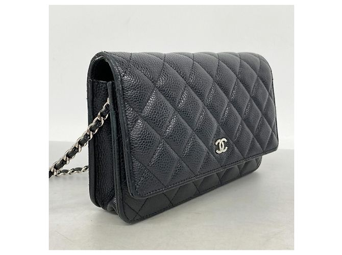 Cartera de hombro con cadena Chanel Matelassé Negro - vista 2