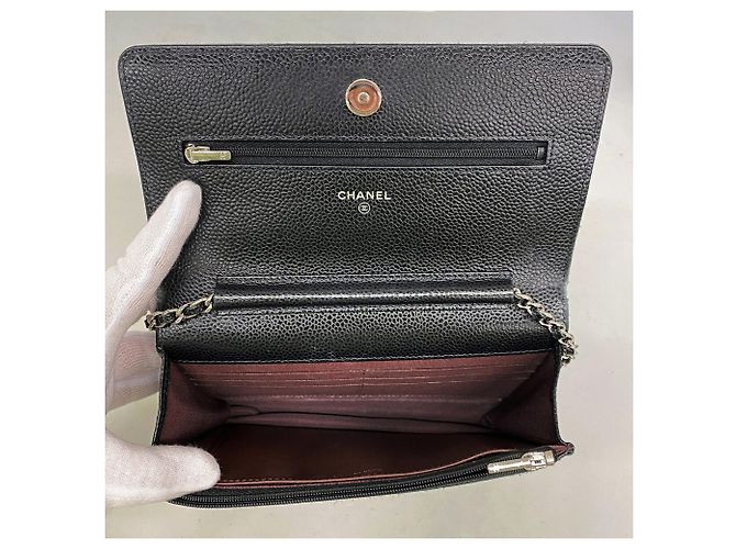 Cartera de hombro con cadena Chanel Matelassé Negro - vista 4