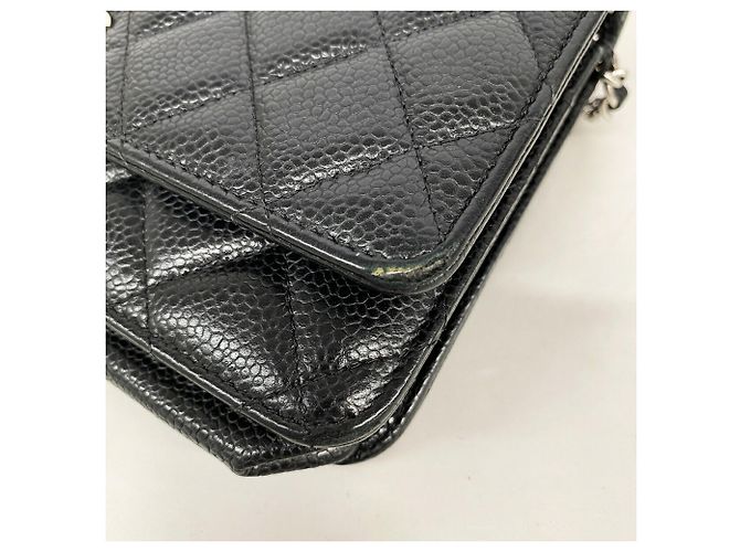 Cartera de hombro con cadena Chanel Matelassé Negro - vista 6