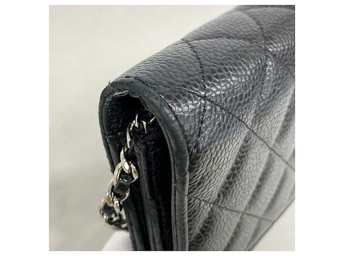 Cartera de hombro con cadena Chanel Matelassé Negro - vista 7
