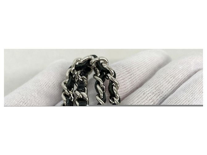 Cartera de hombro con cadena Chanel Matelassé Negro - vista 8