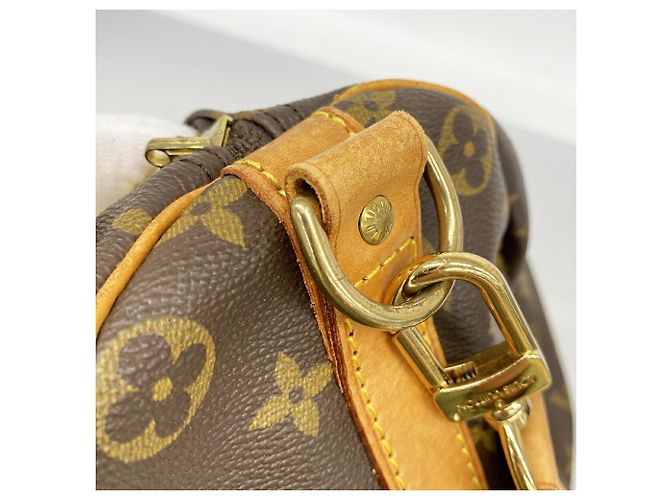 Louis Vuitton Boston Monogram Keepall Bandoulière 50 Marrone - vista 8