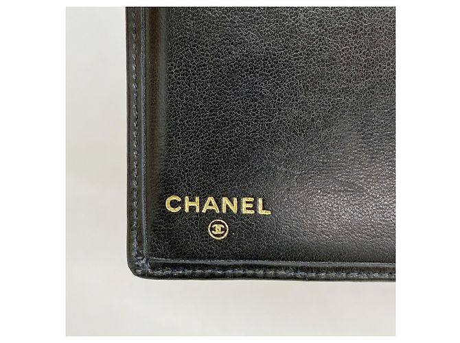Tarjetero Chanel de piel de cordero negra Negro - vista 4