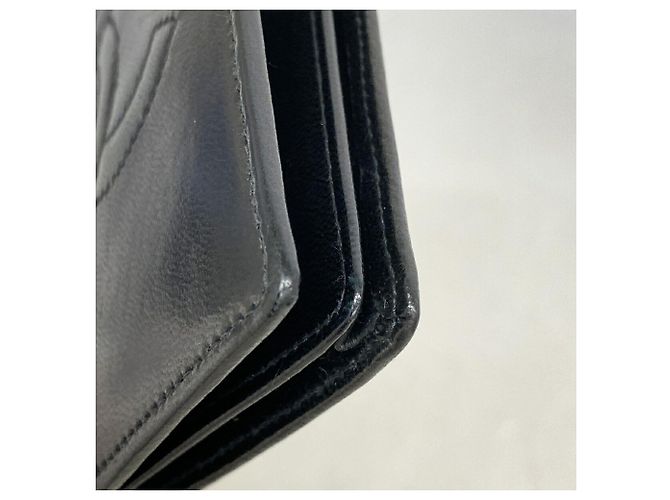 Tarjetero Chanel de piel de cordero negra Negro - vista 6