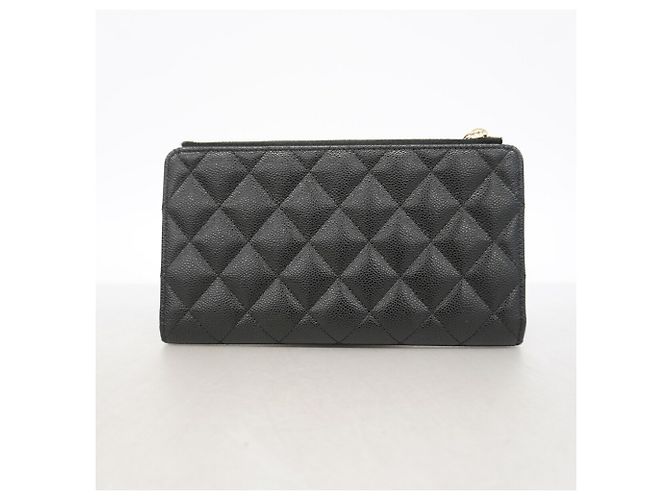 Cartera larga Chanel Matelassé Negro - vista 7