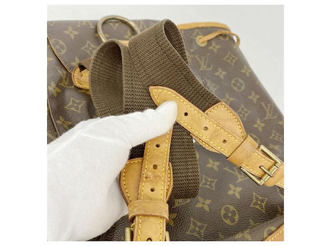 Zaino Louis Vuitton Monogram Montsouris GM Marrone - vista 12